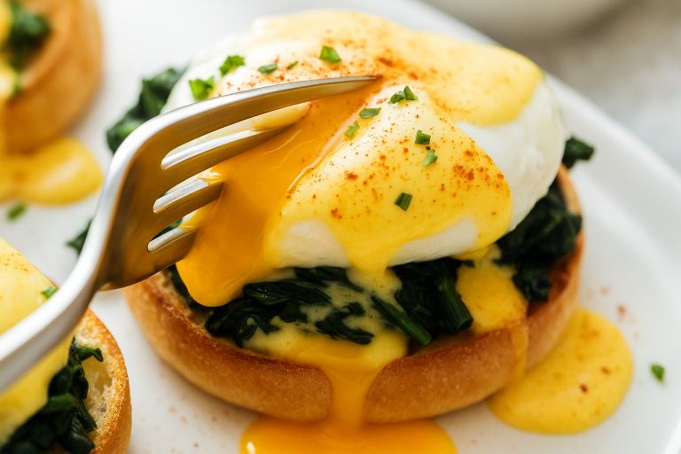 Eggs Florentine with Blender Hollandaise