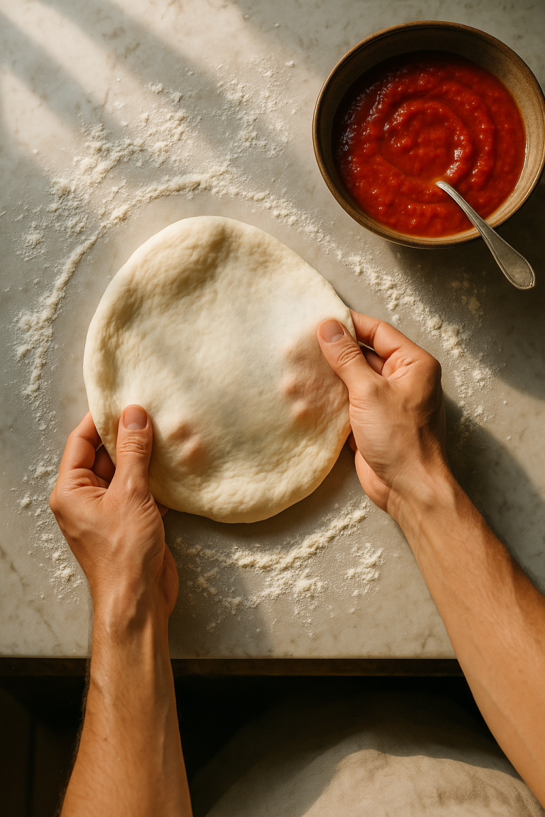 Same Day Pizza Dough & Quick Pizza Sauce